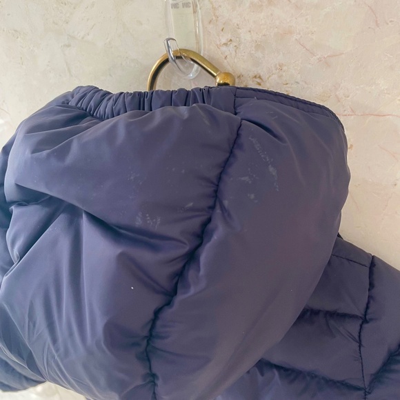 MONCLER {18-24} Puffer Coat Down Navy Blue Detachable Hood - Picture 9 of 16